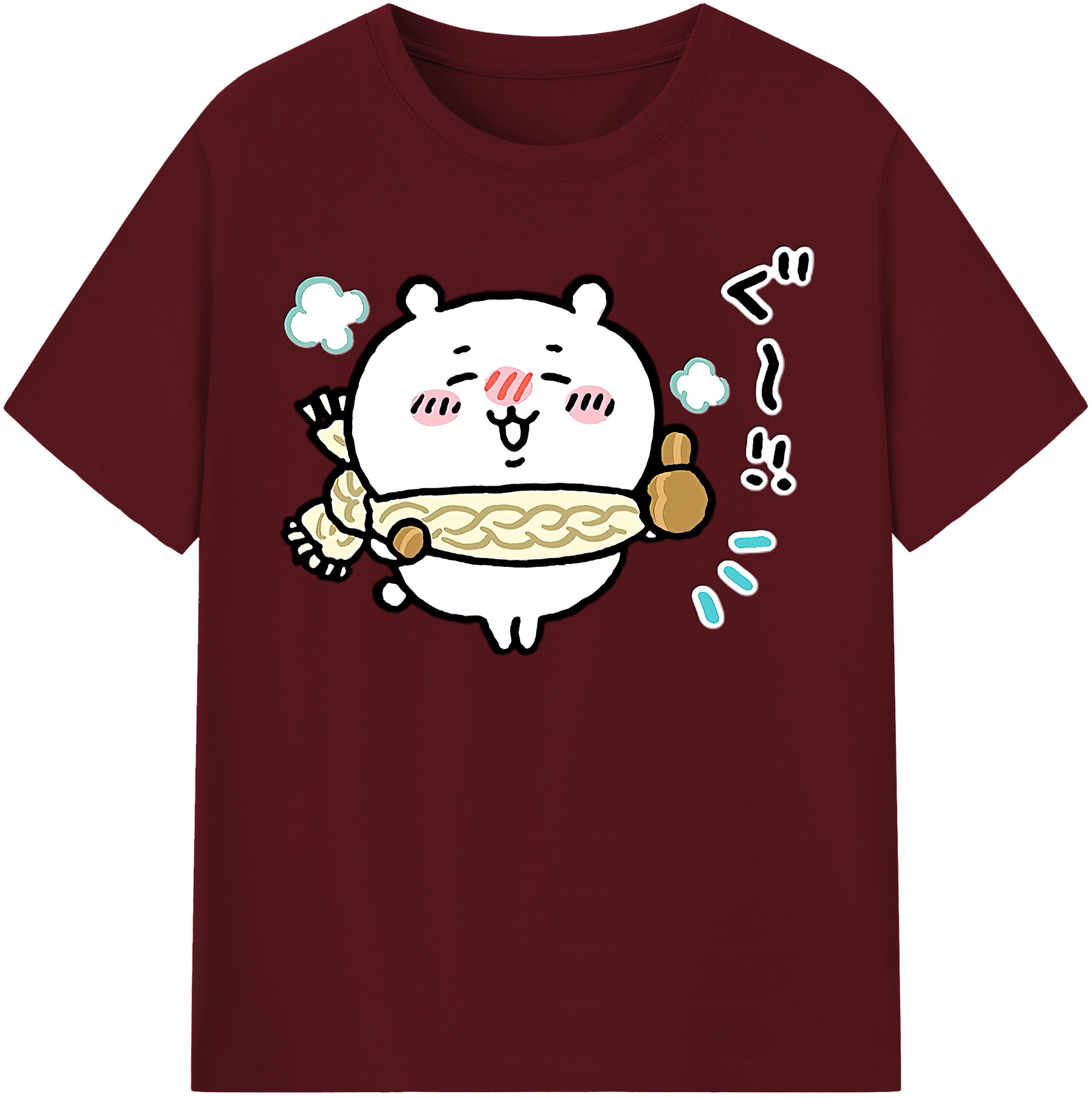 （画像用） ちいかわ ちいかわ Chii-kawa chiikawa 綿100％半袖Tシャツ（フロントプリント）
